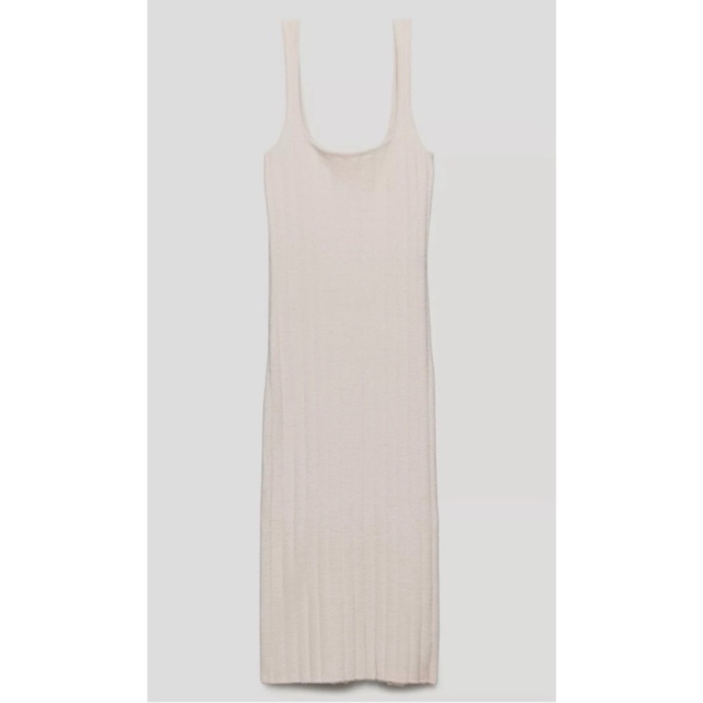Aritzia Wilfred Free Hush Knit Tank Dress in Silver Birch